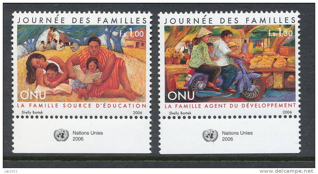 UN Geneva 2006 Michel # 541-542 With Lable, MNH ** - Ungebraucht