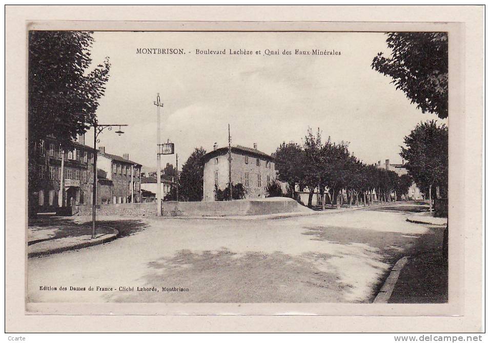 MONTBRISON (42) / Boulevard Lachèze Et Quai Des Eaux Minérales - Montbrison