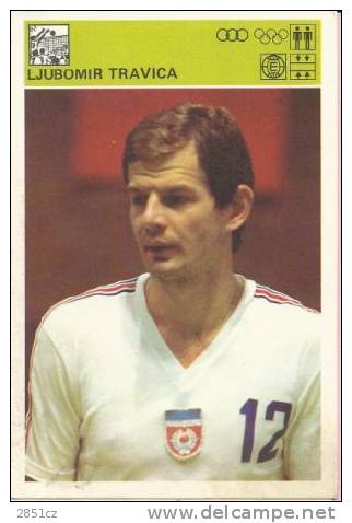 SPORT CARD No 149 - LJUBOMIR TRAVICA (VOLLEYBALL) , Yugoslavia, 1981., 10 X 15 Cm - Handbal
