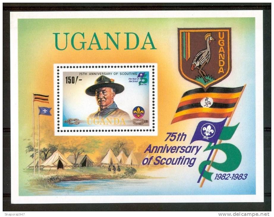 1982 Uganda Scout Scoutisme Scouting Block MNH**-Sc2 - Nuevos