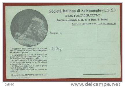 ROMA - SOCIETA' ITALIANA DI SALVAMENTO (L.S.S.) - NATATORIUM - NUOVA - Altri & Non Classificati
