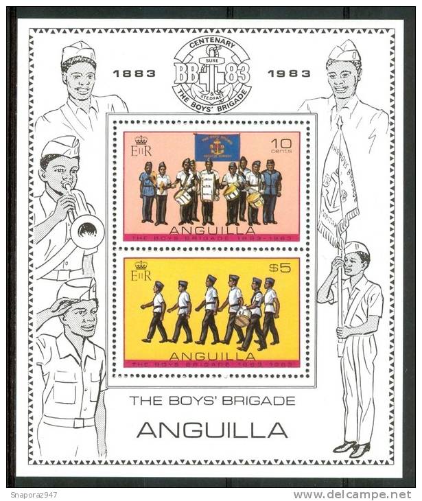 1983 Anguilla Scout Scoutisme Scouting Block MNH** -Sc13 - Neufs