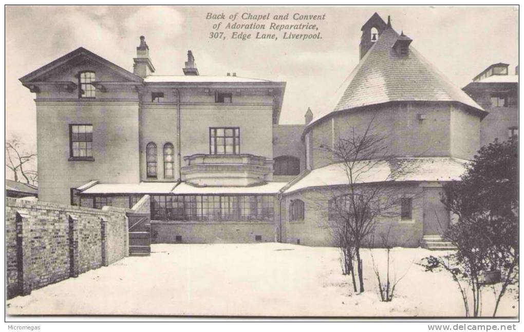 LIVERPOOL - Back Of Chapel And Convent Of Adoration Reparatrice, 307 Edge Lane - Liverpool