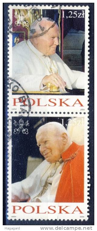 ##Poland 2004. The Pope. Michel 4115-16. Used - Oblitérés