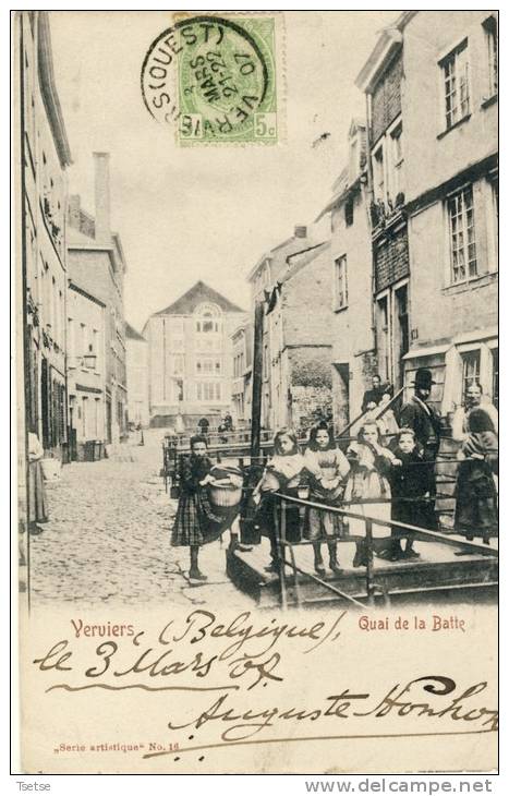 Verviers -Quai De La Batte - Top Animation -1907 ( Voir Verso ) - Verviers