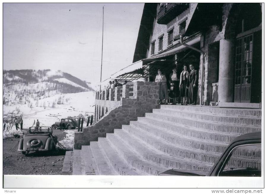 BEUIL - LES LAUNES, Grand Hôtel Du Mont Mounier  Photo 10x15 -retirage Récent Du Négatif D´origine (années 30)- - Other & Unclassified