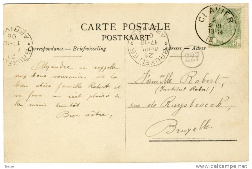 Barse-lez-Huy - Moulin- Roue à Aubes -1906  ( Voir Verso ) - Modave