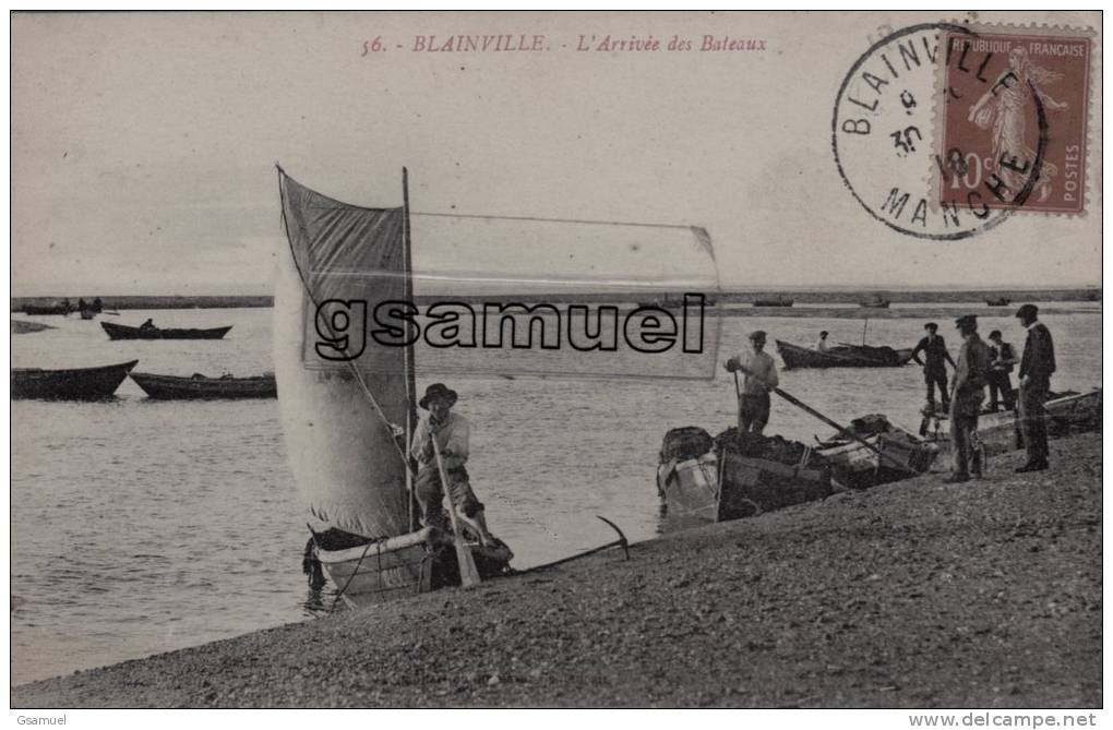 D- 50 - BLAINVILLE - L'Arrivée Des Bateux. - (voir Scan Recto-verso). - Blainville Sur Mer