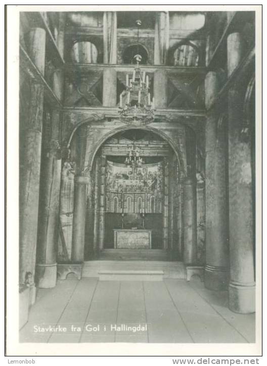 Norway, Stavkirke Fra Gol I Hallingdal, Mini Photo [12529] - Other & Unclassified