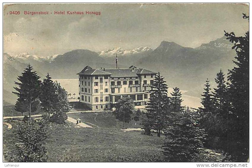 SUISSE- Ref B914- Burgenstock - Hotel Kurhaus Honegg  - - Altri & Non Classificati