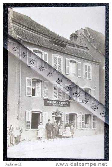 Sarre-Union Rare Photocarte Restaurant Au Lion D'or Grand-rue - Sarre-Union