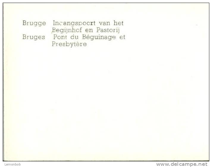 Belgium, Brugge, Bruges, Pont Du Beguinage Et Presbytere Mini Photo Snap [12564] - Other & Unclassified