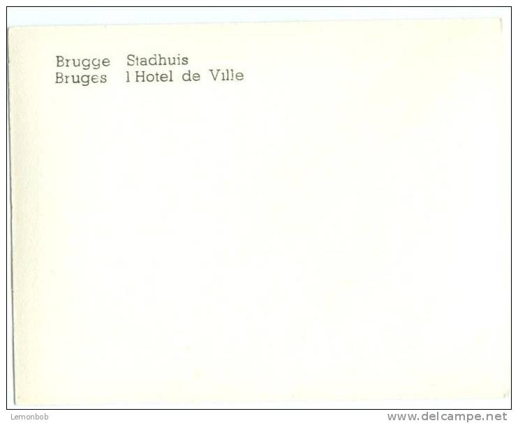 Belgium, Brugge, Bruges, Stadhuis, L'Hotel De Ville, Mini Photo Snap [12572] - Other & Unclassified