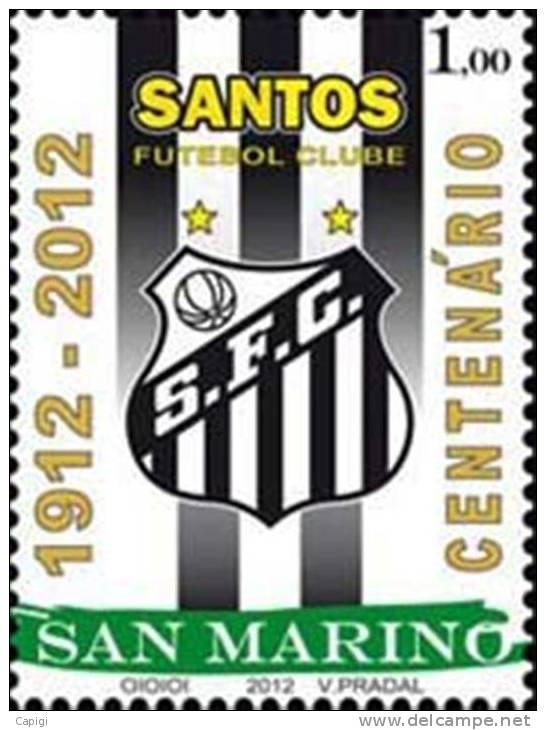 2012 - SAN MARINO - CENTENARIO FONDAZIONE SANTO FOOTBALL CLUB - Unused Stamps