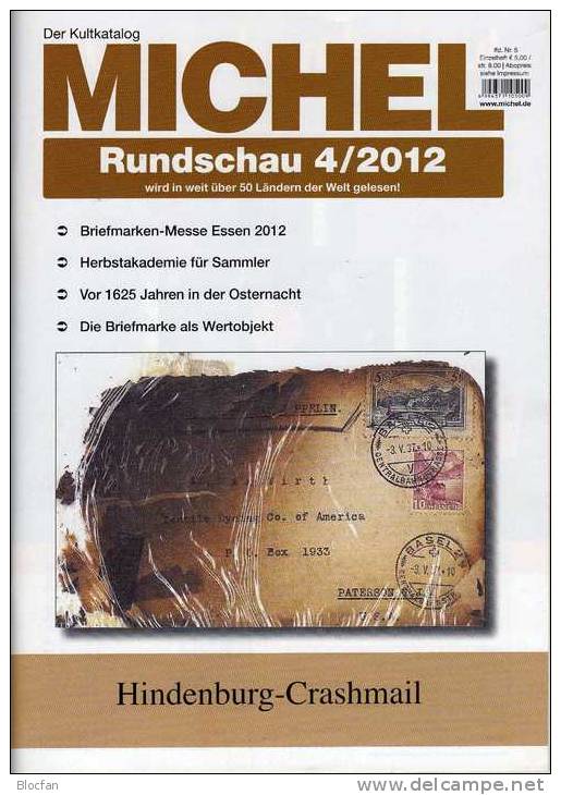 MICHEL Briefmarken Rundschau 4/2012 Neu 5€ New Stamps Of The World Catalogue And Magacine Of Germany - Deutsch (ab 1941)