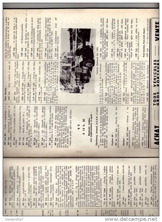 Bulletin Officiel Annonces Administration Domaines-n555-vedette à Rouen-Lion/mer-car Renault Et Chausson-Gramat,chiens - Autres & Non Classés