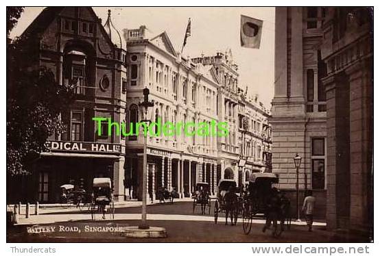 CARTE DE PHOTO SINGAPORE REAL PHOTO POSTCARD BATTERY ROAD - Singapour