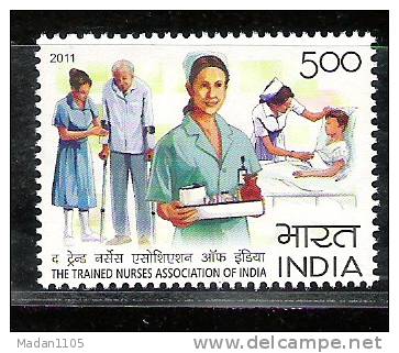 INDIA, 2011, Trained Nurses Association Of India, Centenary, , MNH, (**) - Neufs