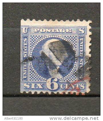 ETATS-UNIS  G Washington 6c Outremer  1869 N°32 - Used Stamps