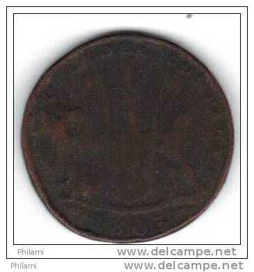 COINS GRANDE BRETAGNE INDIA MADRAS PRESIDENLY KM 319 10 Cash 1803.   (DP129) - Colonies