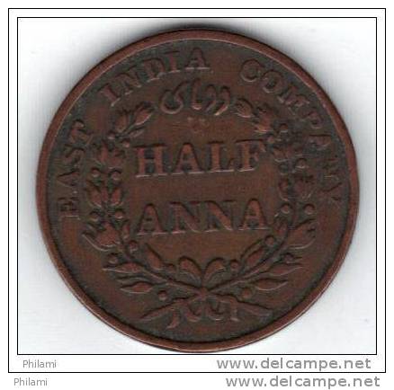 COINS GRANDE BRETAGNE INDIA KM 447.1 1/2 A 1835.   (DP127) - Colonies