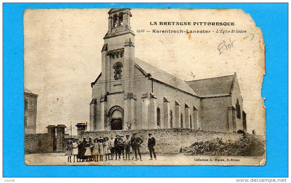 KERENTRECH-LANESTER : L'église St Isidore (en L'état) - Lanester