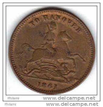 COINS  GRANDE BRETAGNE FAUX TO HANOVER  1861 .   (DP112) - Autres & Non Classés