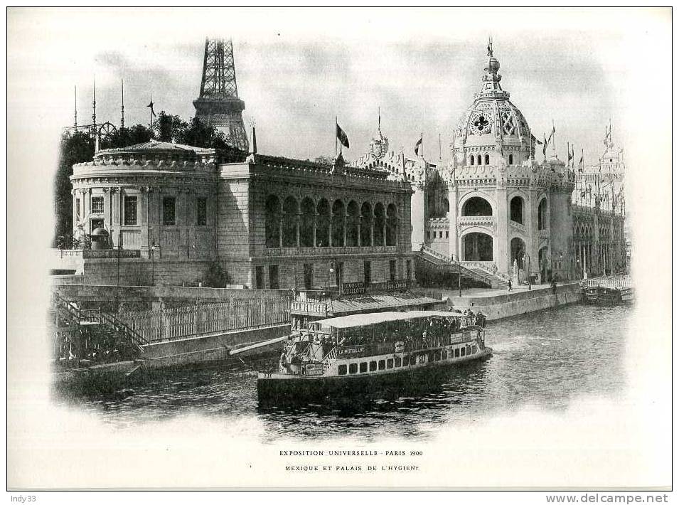 - PARIS 1900 . EXPOSITION UNIVERSELLE . DOSSIER DE 49 REPROS DE PHOTOS + PAGE DE TITRE . FONDATION PAUL RICARD . - Sonstige & Ohne Zuordnung