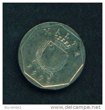 MALTA  -  1995  5 Cents  Circulated  As Scan - Malte