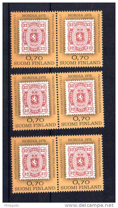 Nordia 1975, 6 X  727**, Cote 24 &euro;, - Unused Stamps