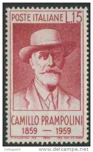 Italy Italie Italia 1959 Mi 1038 ** Camillo Prampolini (1859-1930) Politician + Writer / Politiker + Schriftsteller - Schrijvers