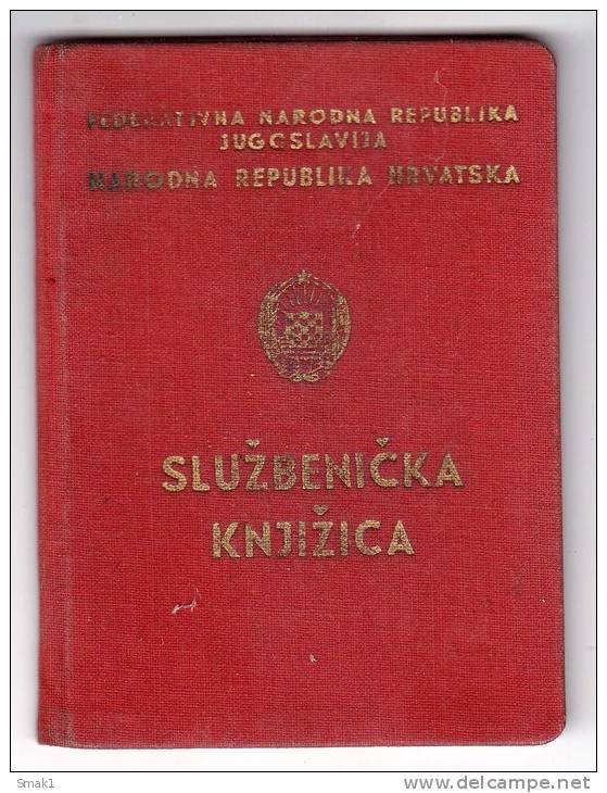 H CLERICAL BOOKLET FNRJ JUGOSLAVIA ZAGREB CROATIA - Historische Dokumente