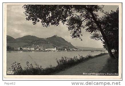 Blick Auf Konigswinter  Drachenfels -cpsm - Drachenfels