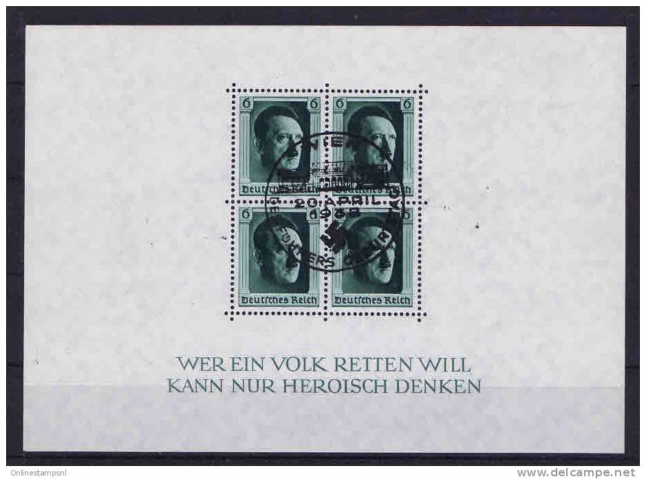 Deutschland: Dt. Reich.  Block 7 Cancelled WIEN !  20 April 1937 - Blocks & Kleinbögen