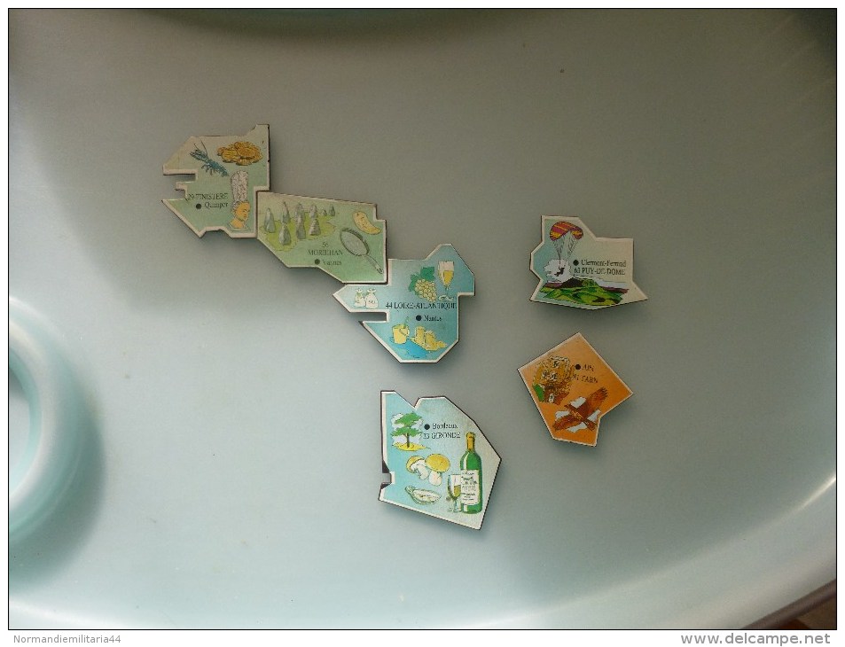 Lot De 6 Magnets Depart Aimant Anciennes Collection - Tourisme