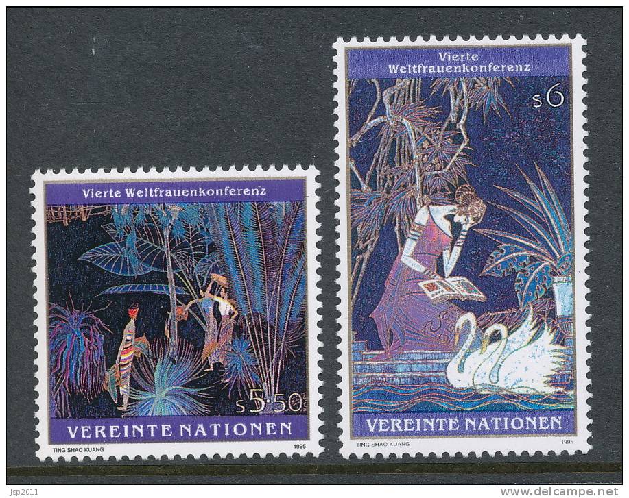 UN Vienna 1995 Michel # 188-189, MNH ** - Unused Stamps