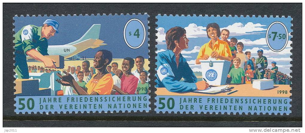 UN Vienna 1998 Michel # 266-267, MNH ** - Ungebraucht