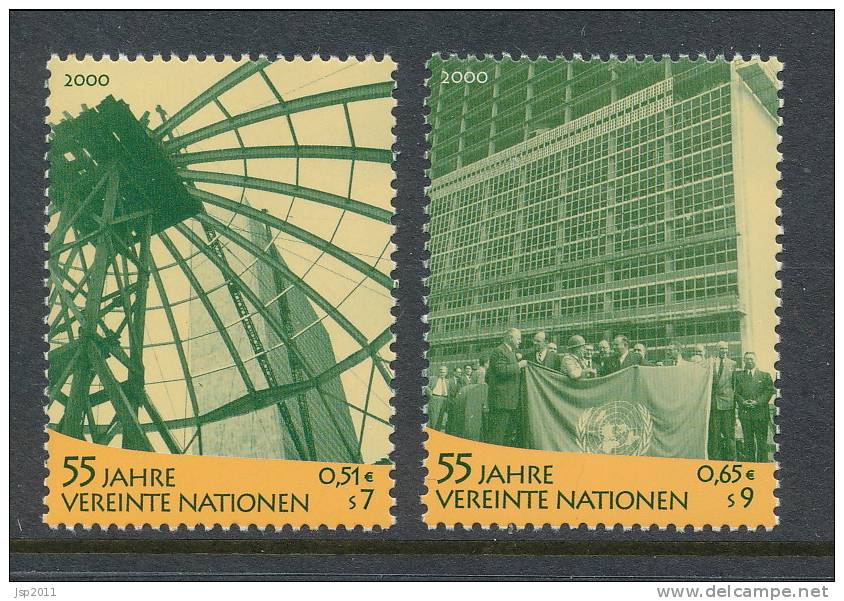 UN Vienna 2000 Michel # 309-310, MNH ** - Neufs