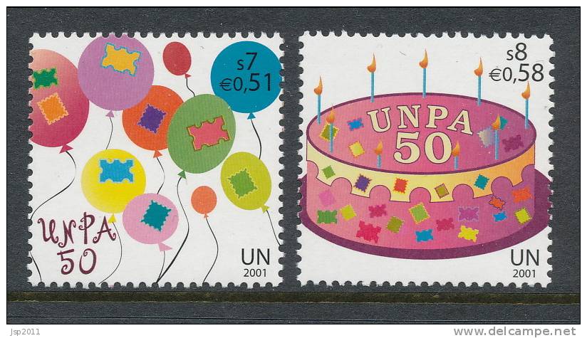 UN Vienna 2001 Michel # 342-343, MNH ** - Ungebraucht