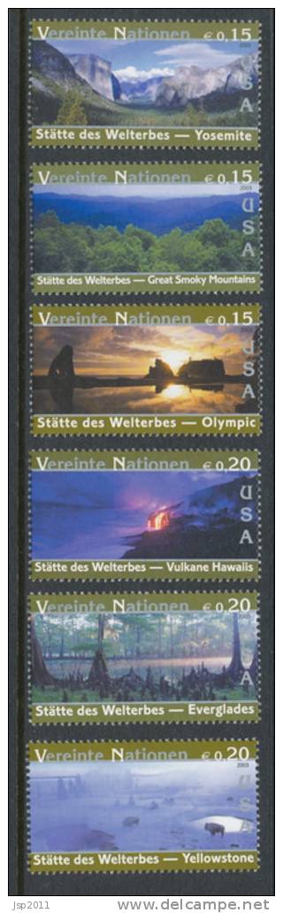 UN Vienna 2003 Michel # 399-404, From Booklet, MNH ** - Ungebraucht