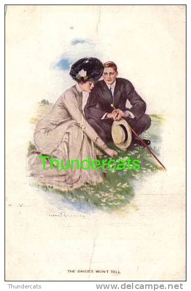 CPA ILLUSTRATEUR CLARENCE F. UNDERWOOD COUPLE HOMME FEMME ** ARTIST SIGNED GLAMOUR CARD COUPLE LADY MALE - Underwood, Clarence F.