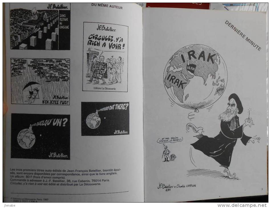 Recueil D´illustrations De BATELLIER Dédicacé "Sans Retour Ni Consigne "EO 1981 - Autographs