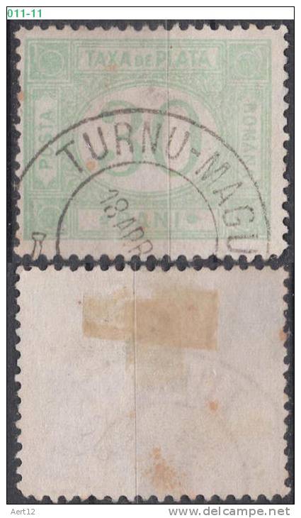 ROMANIA, 1902, POSTAGE DUE STAMPS, Cancelled (o), Scott / Michel J33 / 28x - Oblitérés