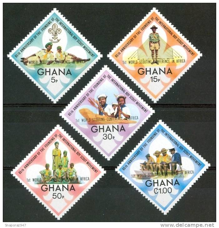 1972 Ghana Scout Scoutisme Scouting Set MNH** -Sc29 - Neufs