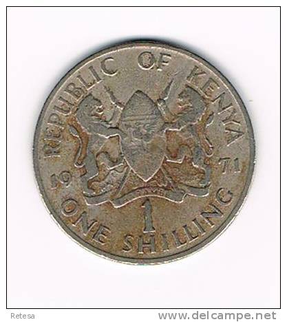 KENYA 1 SHILLING   1971 - Kenia