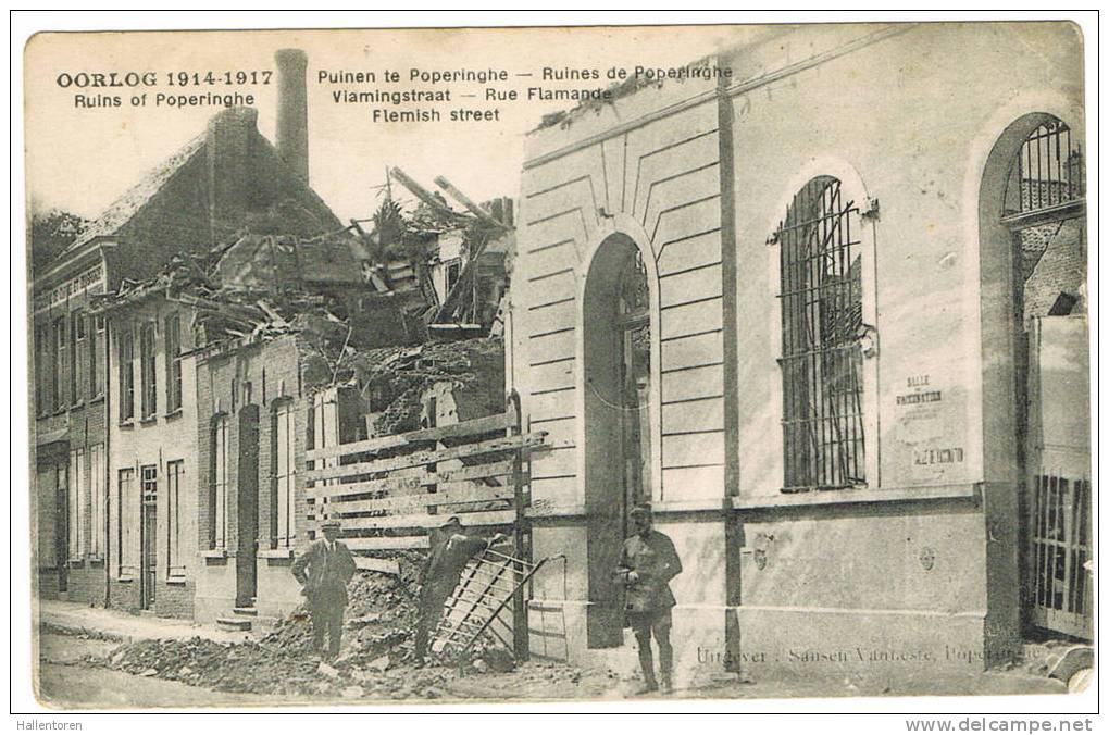 Oorlog 1914-1917    Puinen Te Poperinge - Poperinge