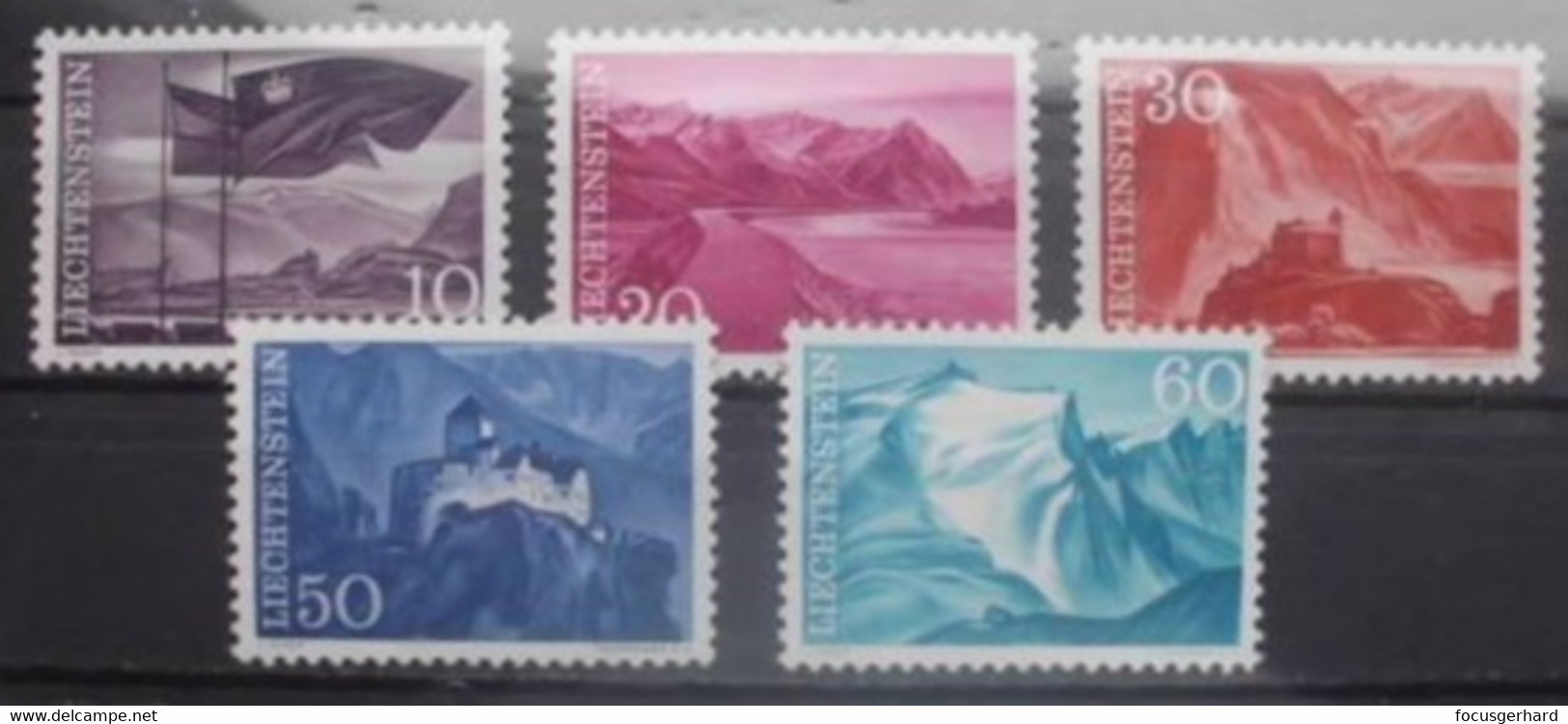 Liechtenstein   Landschaften  1959  ** - Neufs