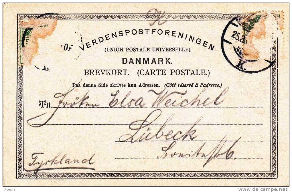 Hilsen Fra KOBENHAVN, Runde Taarn, Karte Gelaufen Um 1900 - Dänemark