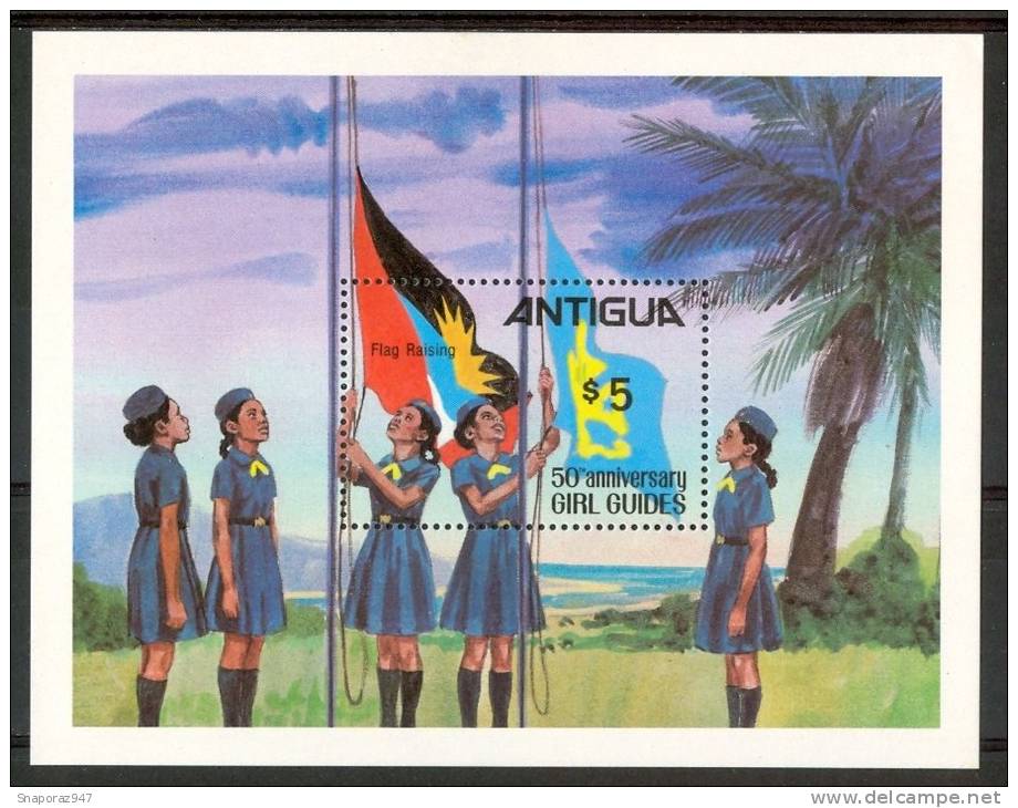 1981 Antigua Flags 50th Of The Founding Of The Guide Movement MNH** Sc31 - Nuevos