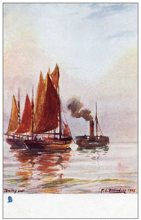 CPA.ANGLETERRE .ILE DE WIGHT...TOWING  OUT ....PRIX: 1,49 € - Autres & Non Classés